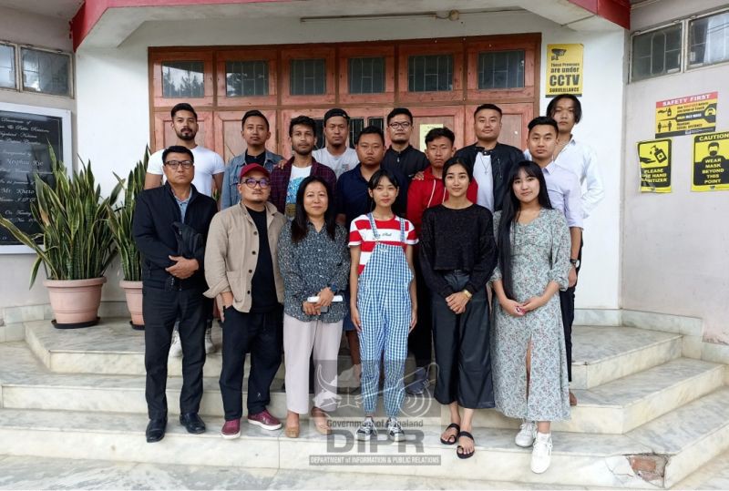 Online basic course in screen acting training conducted in Nagaland on June 3. (DIPR Photo)